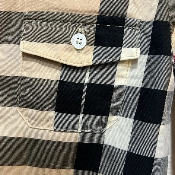 Authentic Burberry Check long sleeve button down shirt size 2Y - Picture 4 of 7